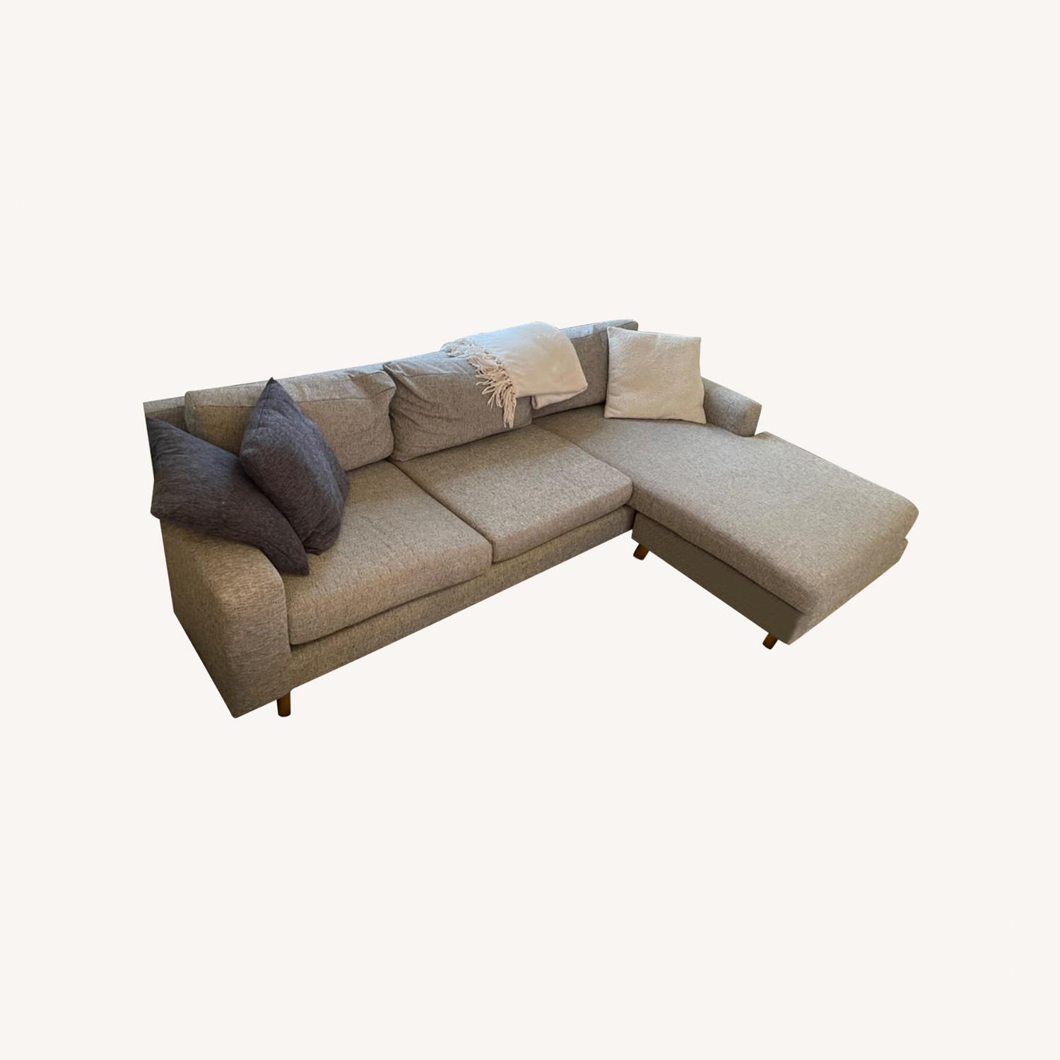 West Elm Eddy 2-piece Reversible Couch - image-0