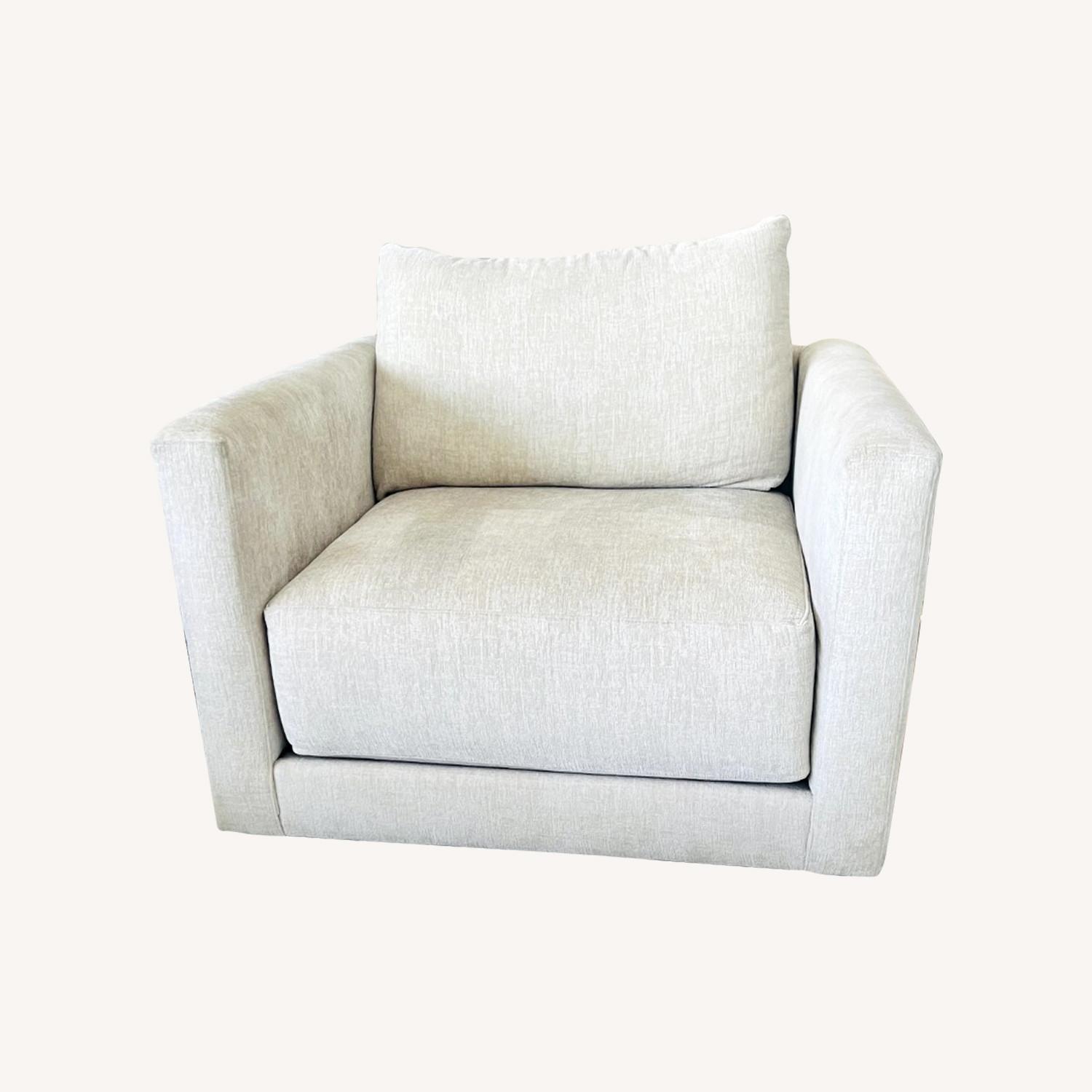 Crate & Barrel Gather Swivel Chair - image-0