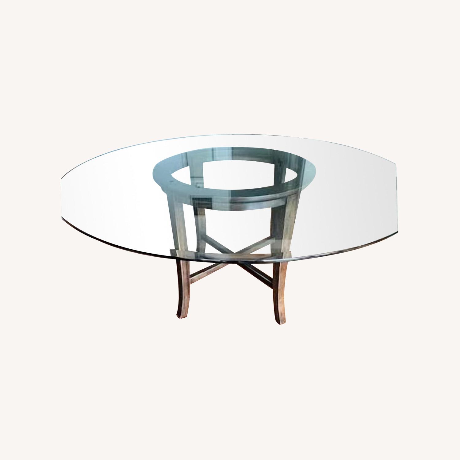 Crate & Barrel Round Dining Table - image-0