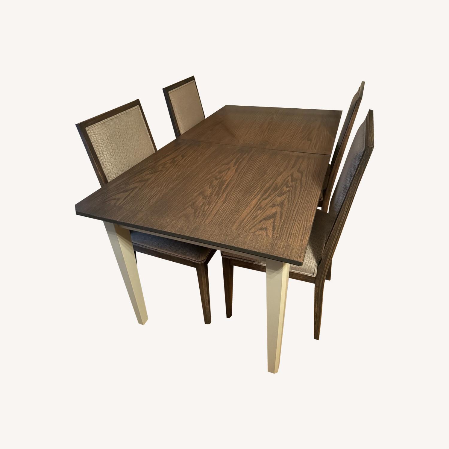 Crate & Barrel Dining Table + 4 Chairs - AptDeco