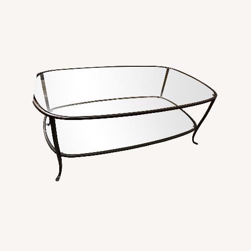 Used Crate & Barrel Glass Coffee Table for sale on AptDeco