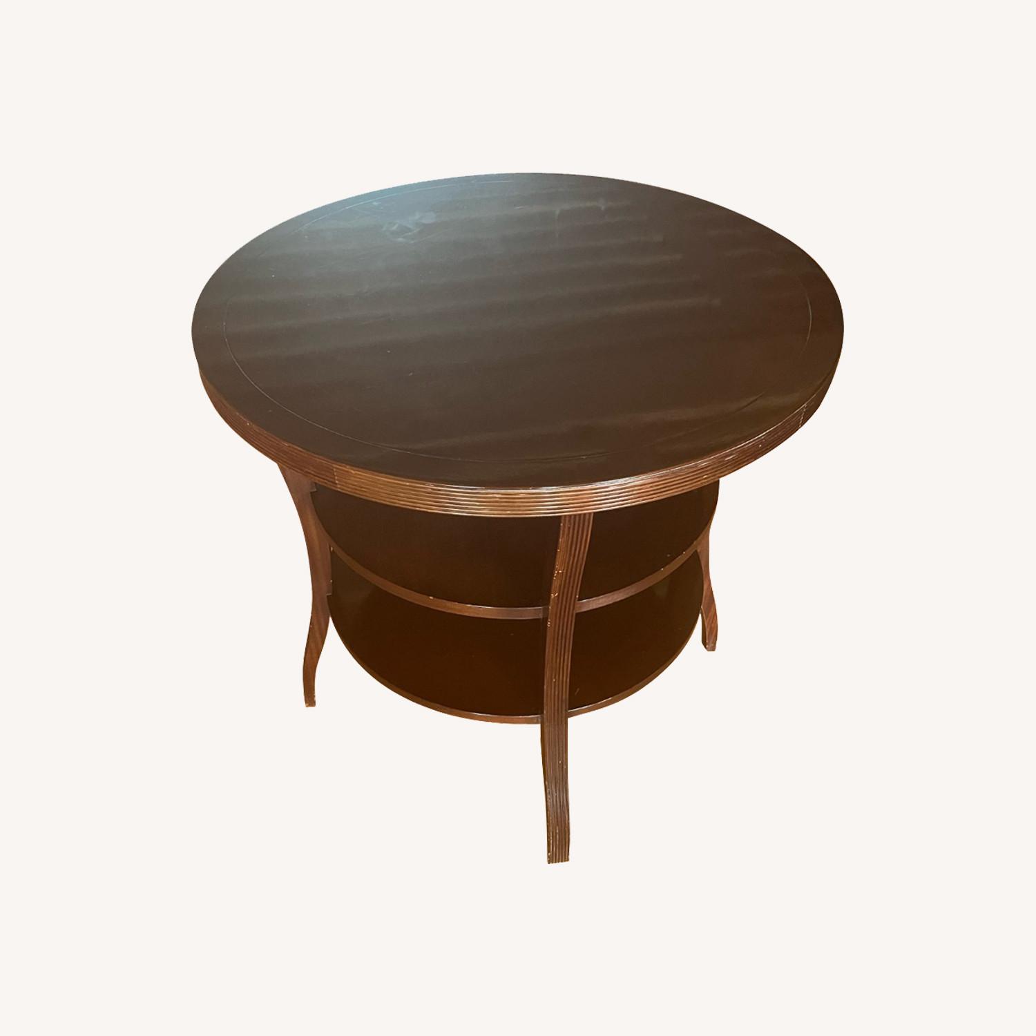 Baker Side Table With Tiered Shelving - image-0