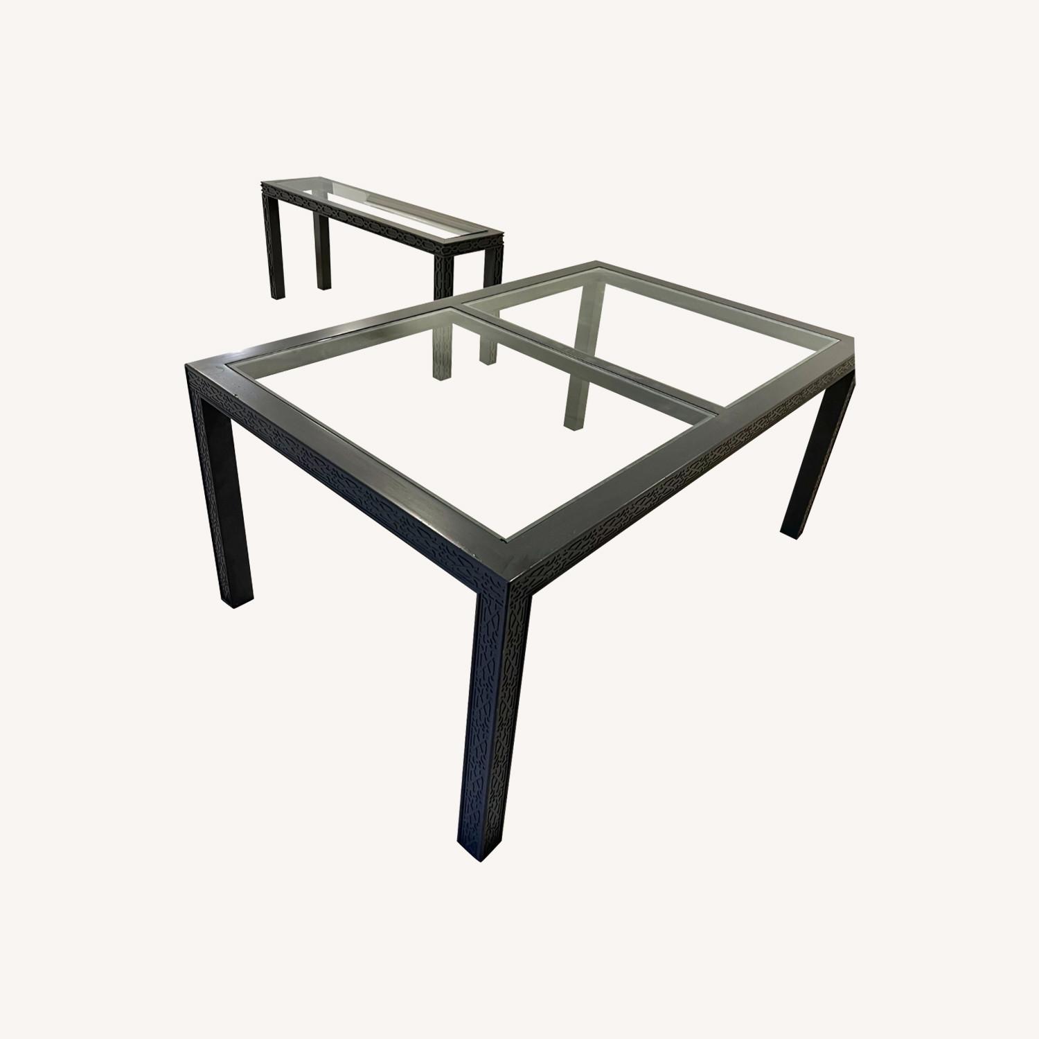 Dining Room Table & Matching Console Table - image-0