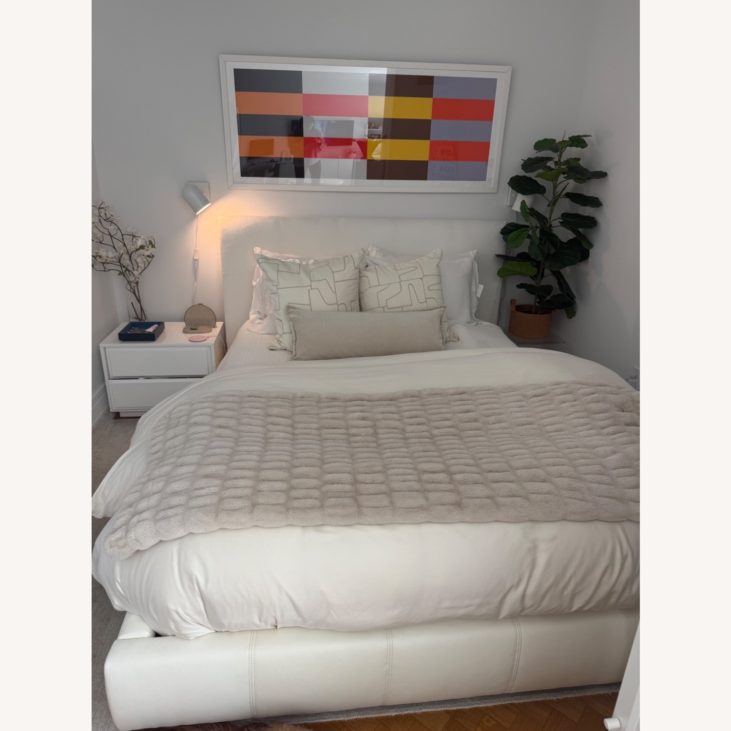 Zuo Mod Queen Leather Platform Bed - image-5