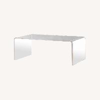 CB2 Peekaboo Acrylic Tall Coffee Table