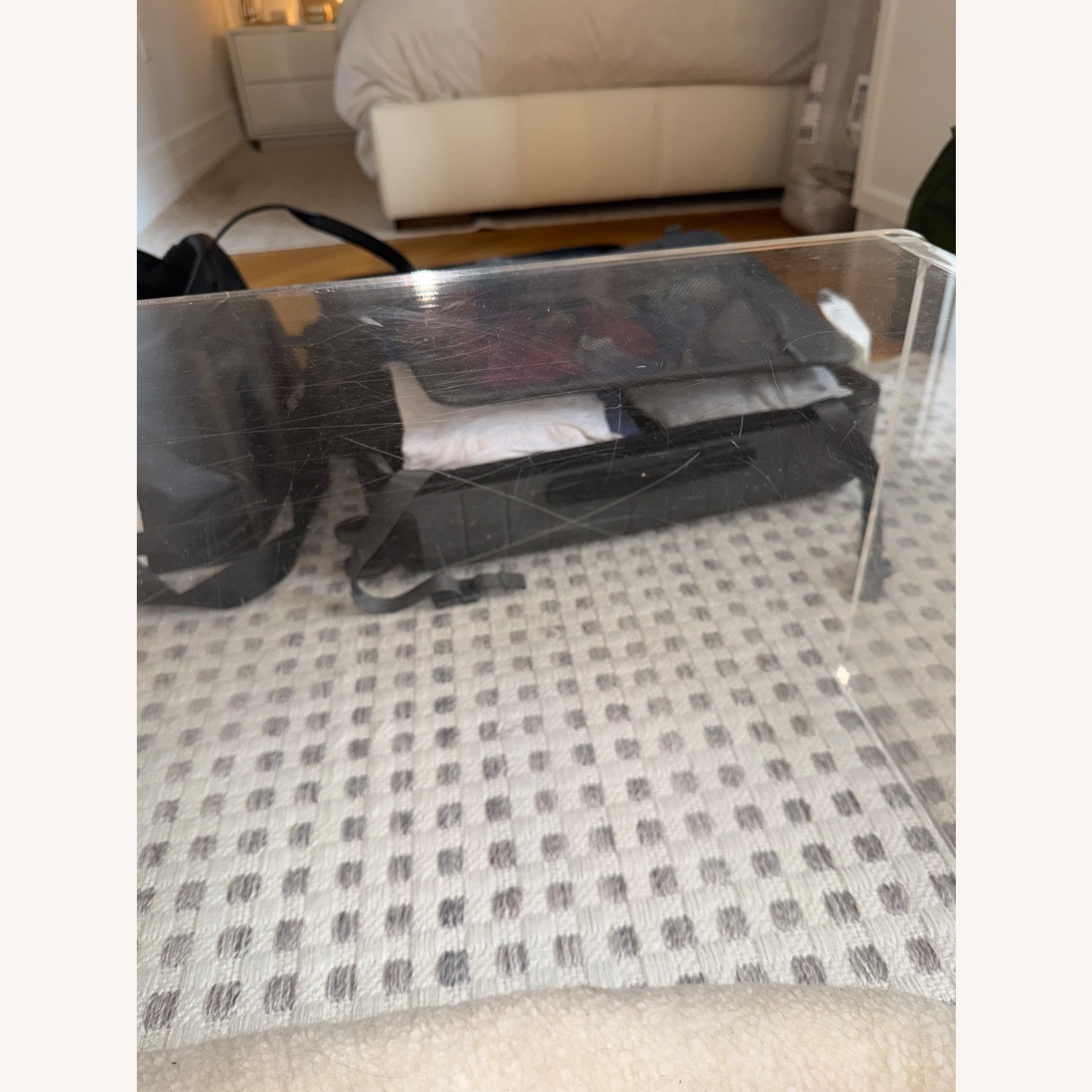 CB2 Peekaboo Acrylic Tall Coffee Table - image-5