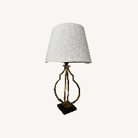 Brass Table Lamp with Shade