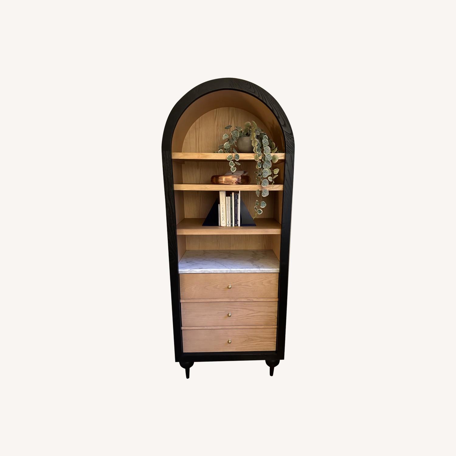 Anthropologie Black Fern Bookcase - image-0
