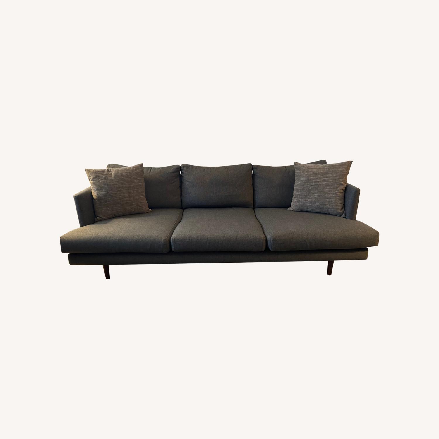 Article Mid-century Style Graphite Gray Couch - image-0