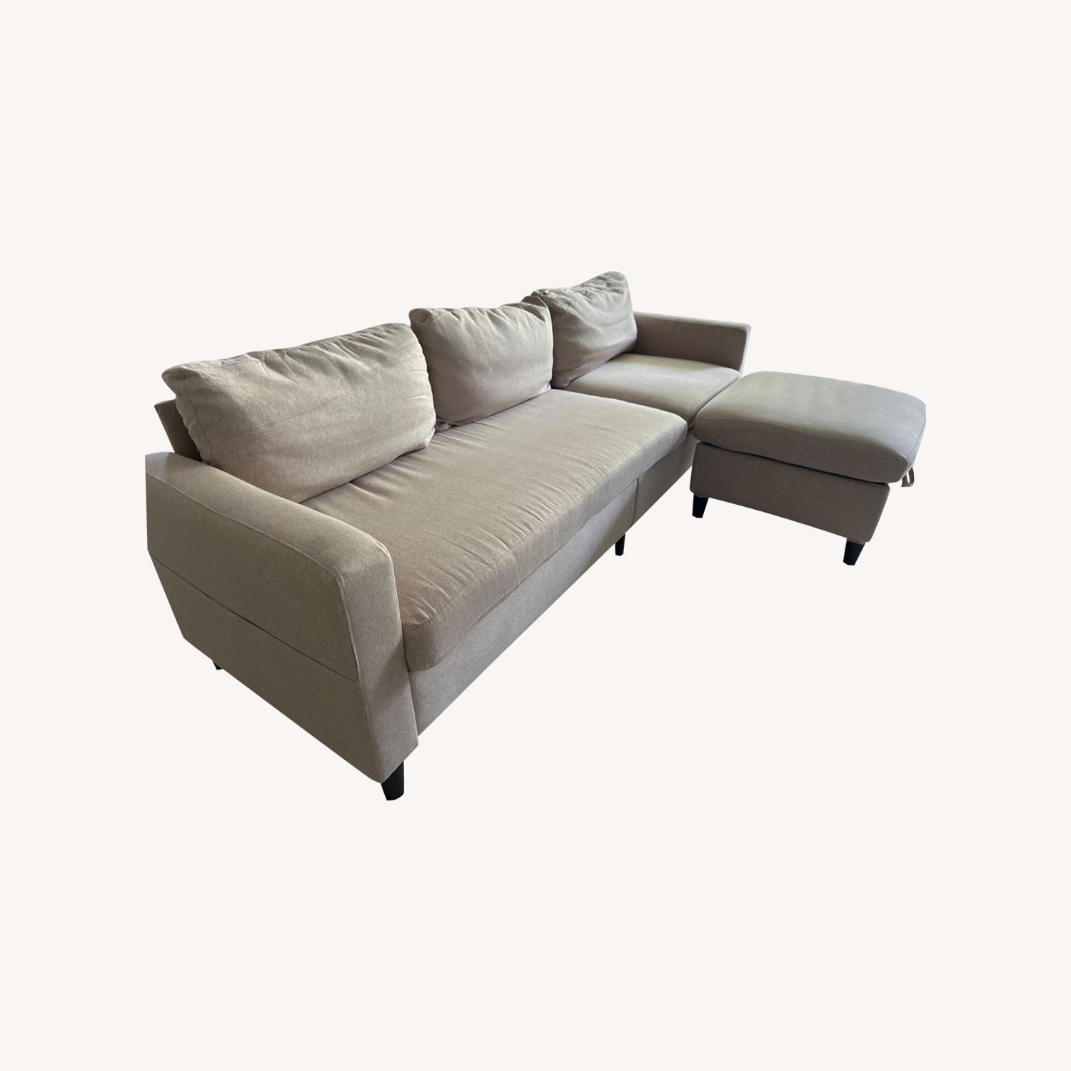 Bed Bath & Beyond 2-sectional Beige Sofa - image-0
