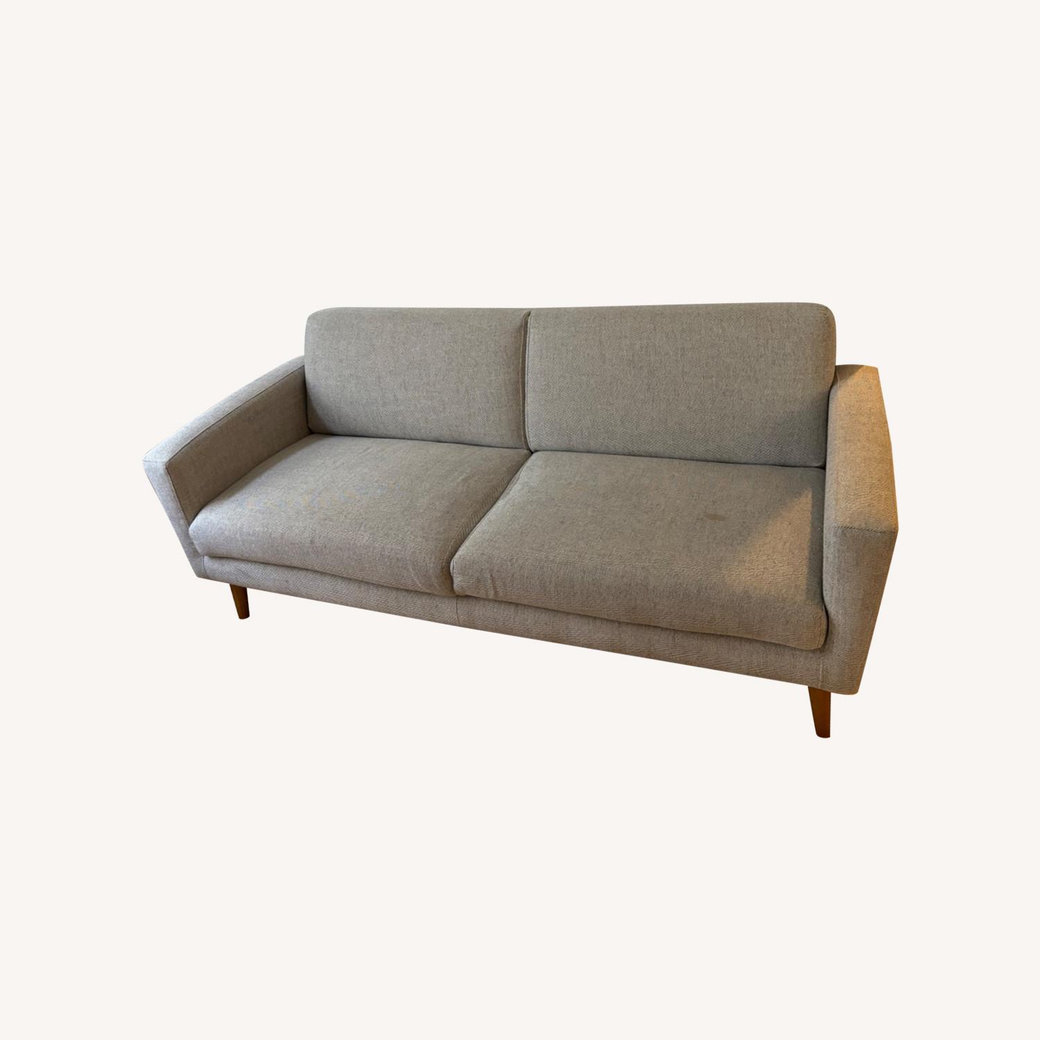 West Elm 72 Long Twill Sofa - image-0