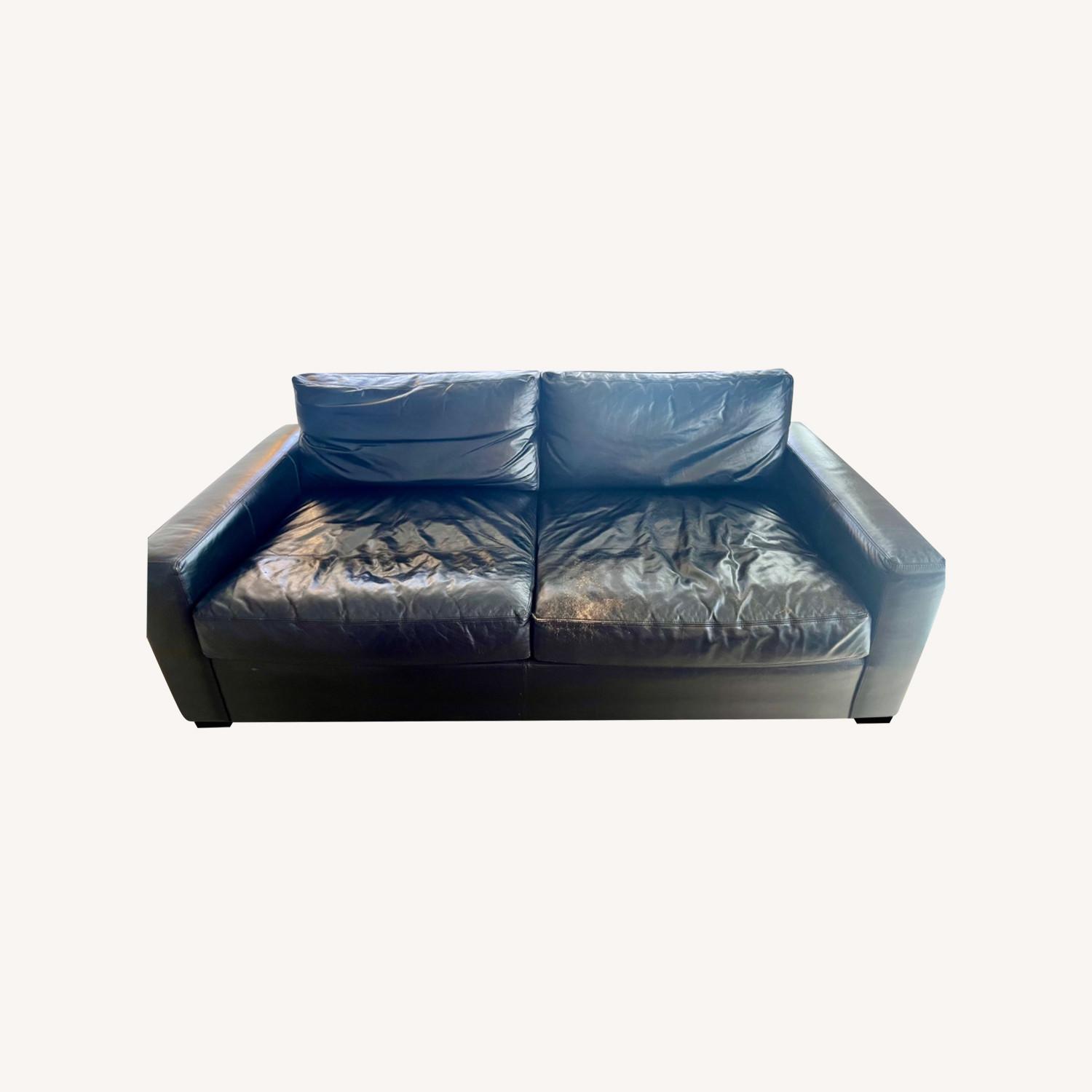 Restoration Hardware Maxwell Luxe Leather Sofa - image-0