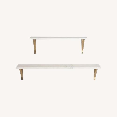Used CB2 Marble Wall Mounted Shelf for sale on AptDeco