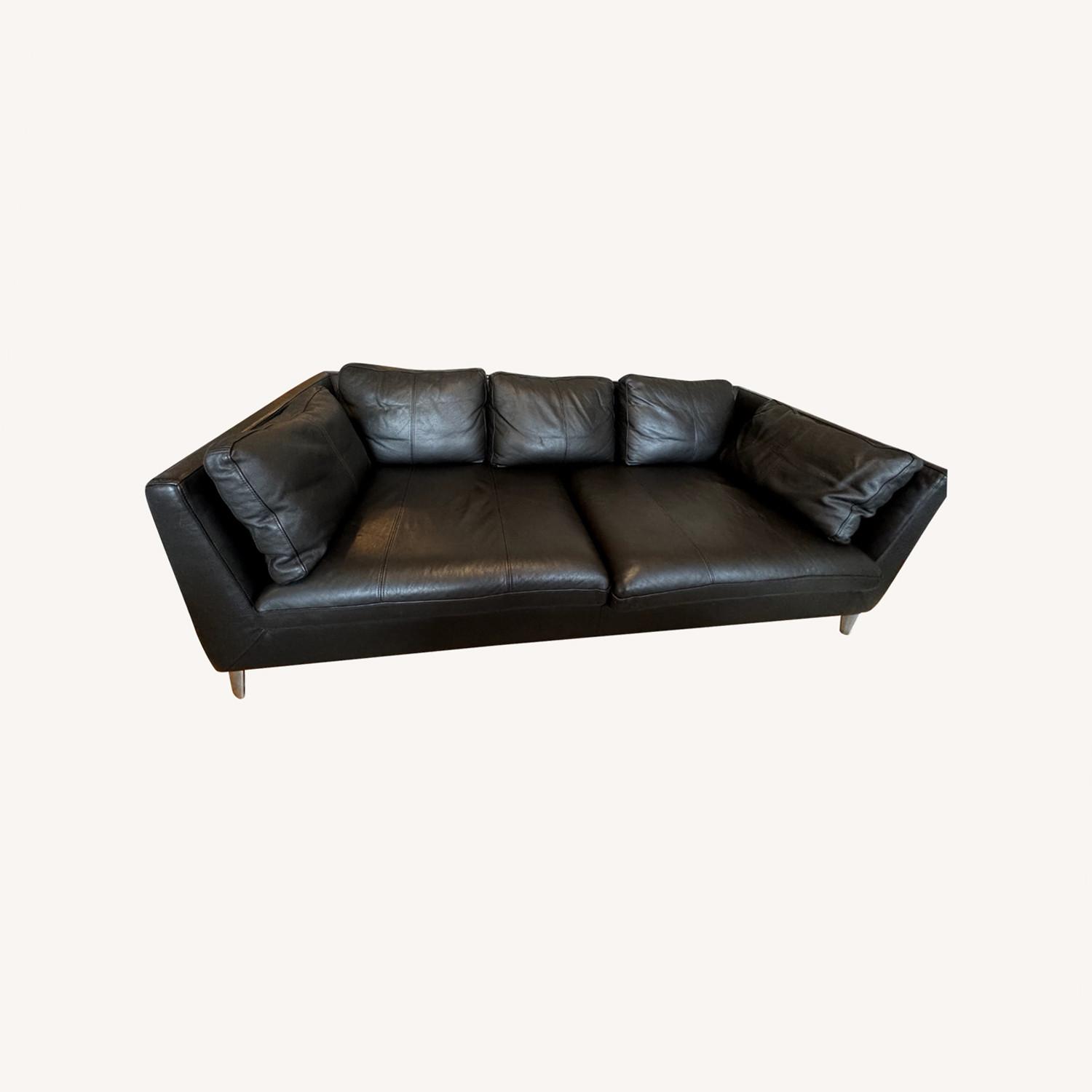 IKEA Stockholm Brown Leather Couch - image-4