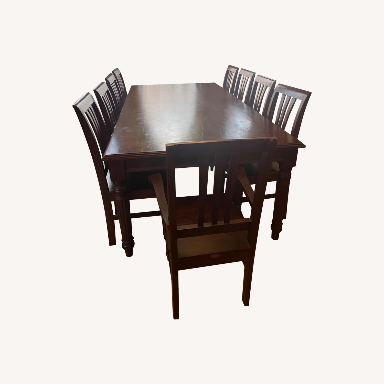 Nadeau Solid Wood Formal Dining Table with Chairs - image-0