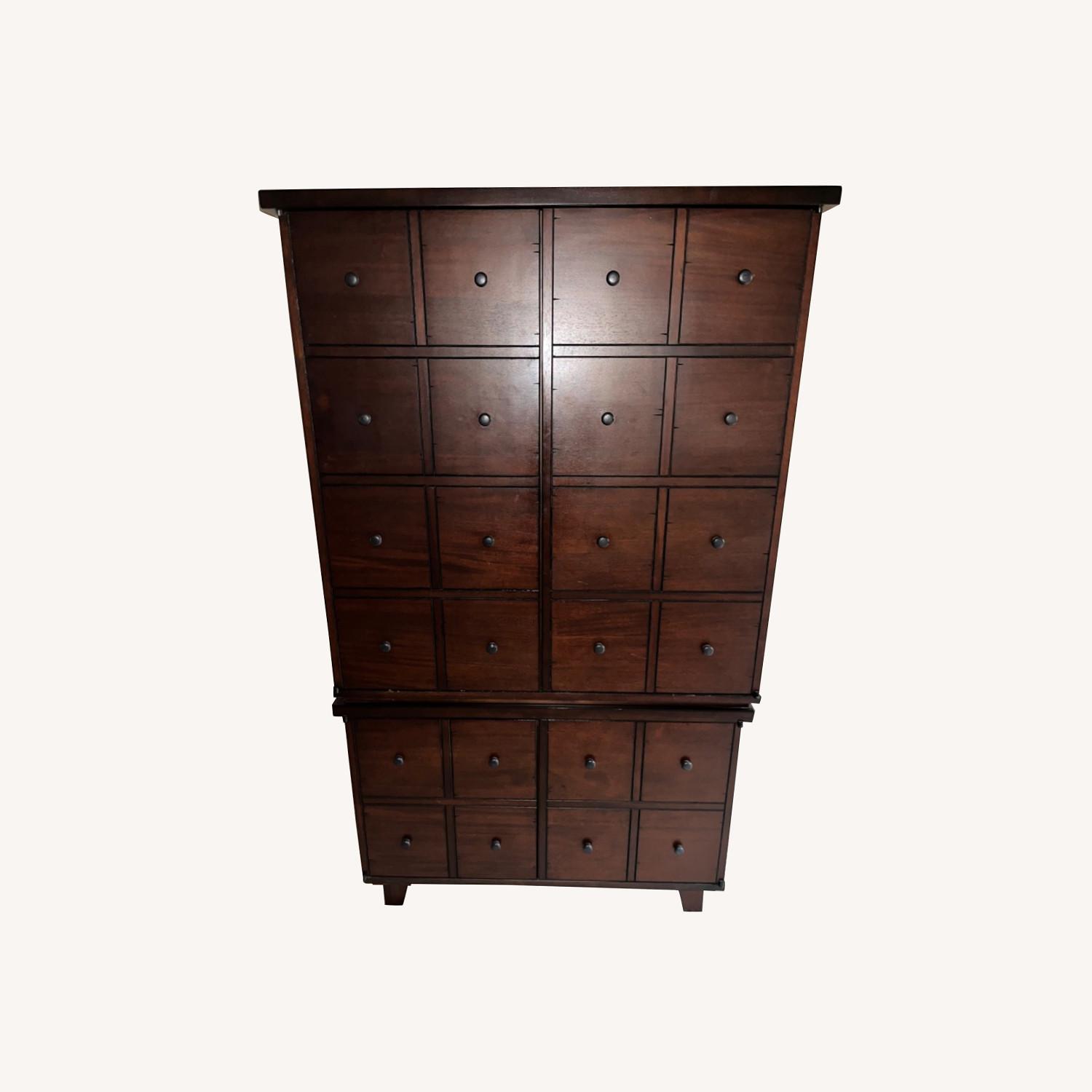 Pottery Barn Apothecary Style Media Cabinet - image-0
