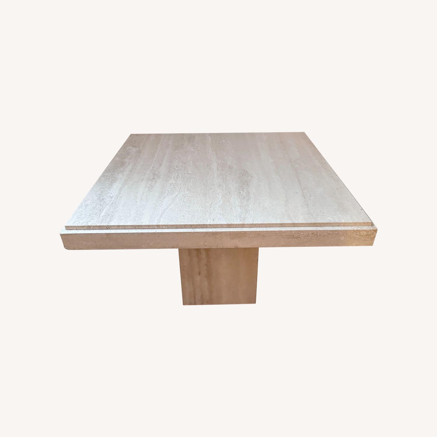 Vintage Travertine Coffee Table - image-0
