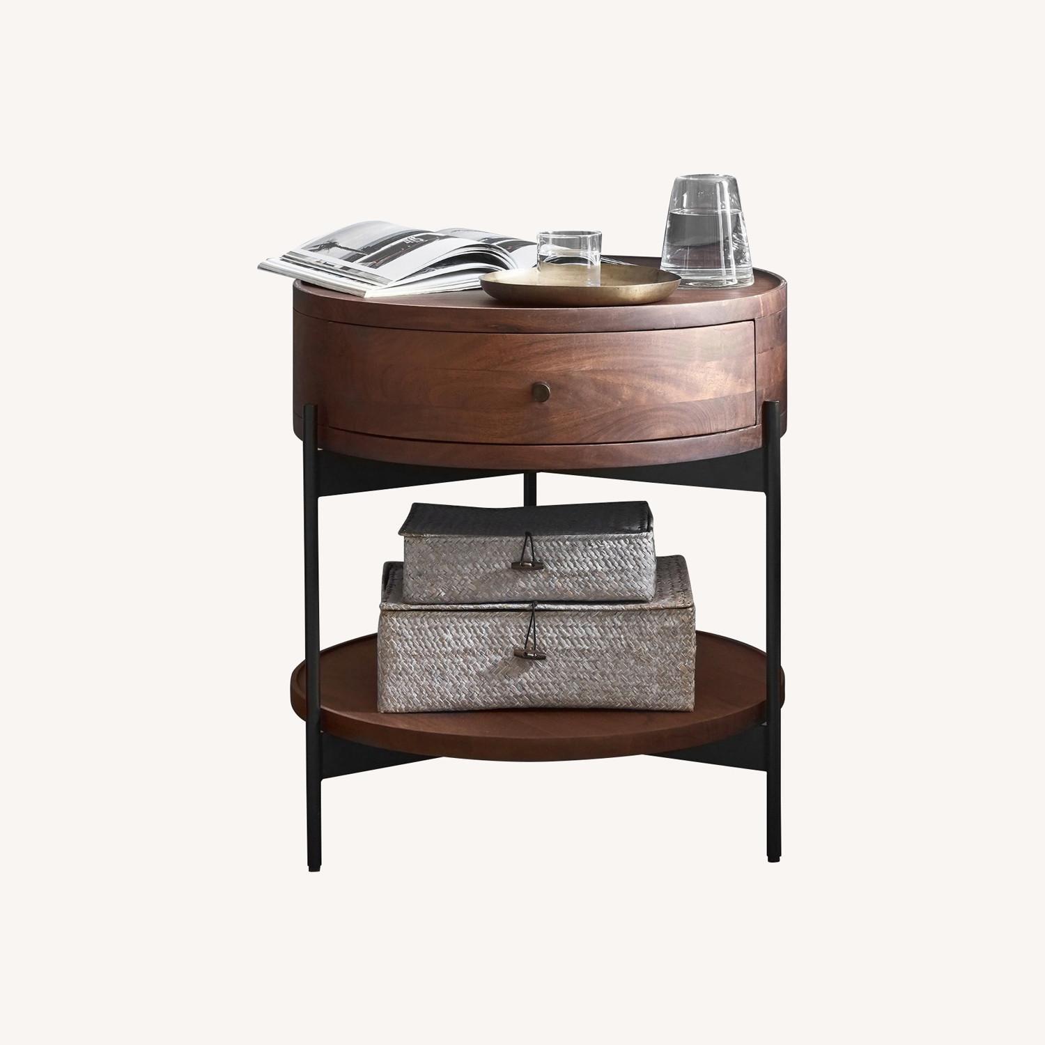 Pottery Barn Warren Round Nightstand (22") - image-0