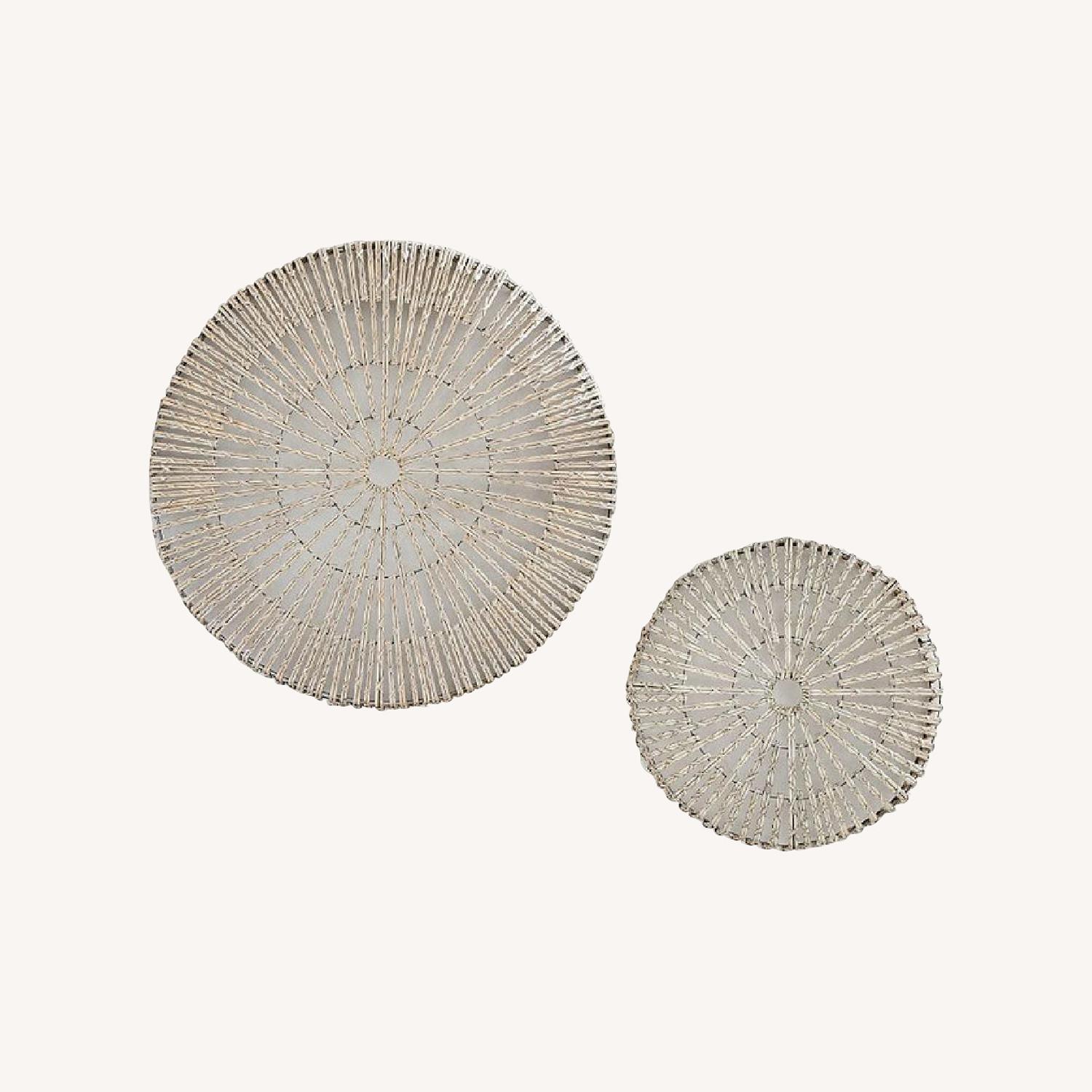 Pottery Barn Woven Wheel Wall Art - image-0