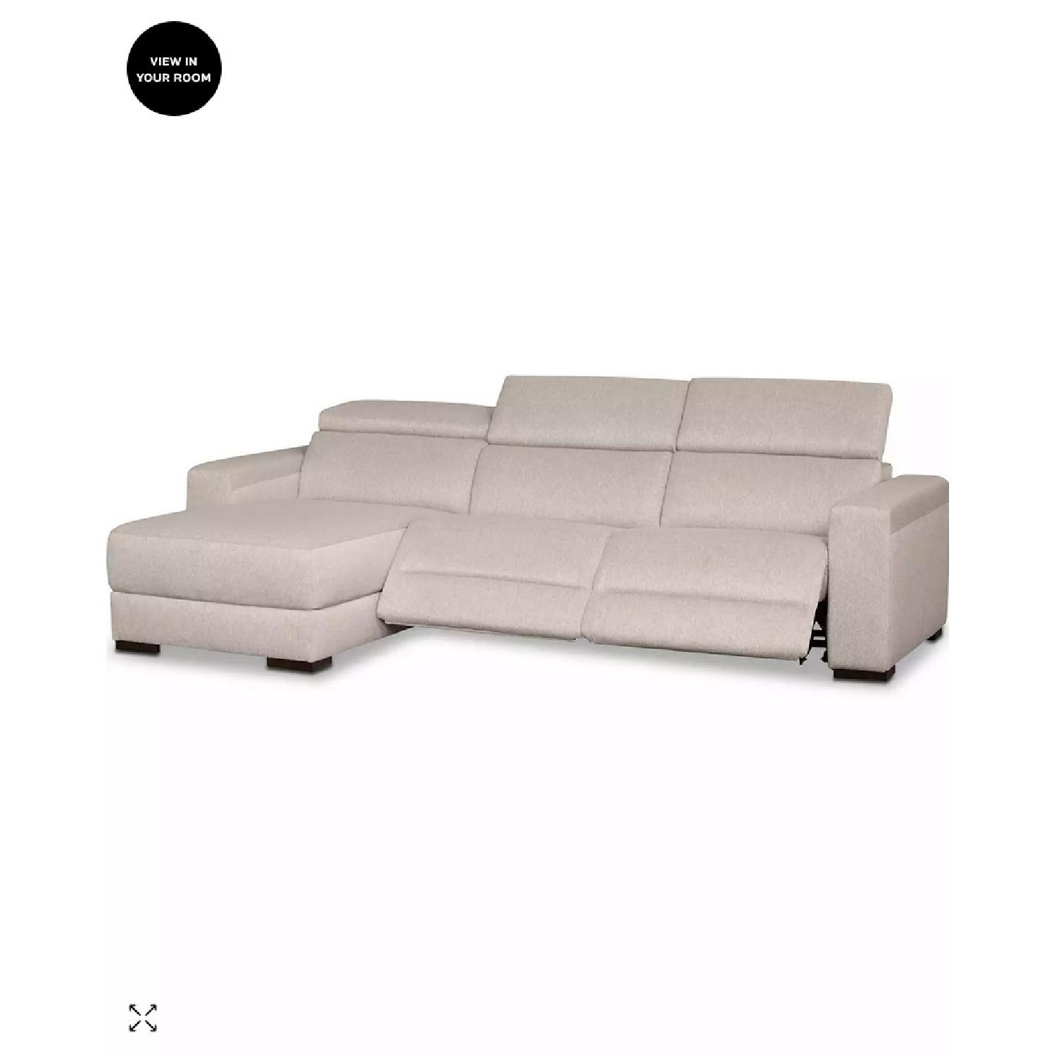 Macy's 3 Piece Sectional Sofa with Chaise - image-6