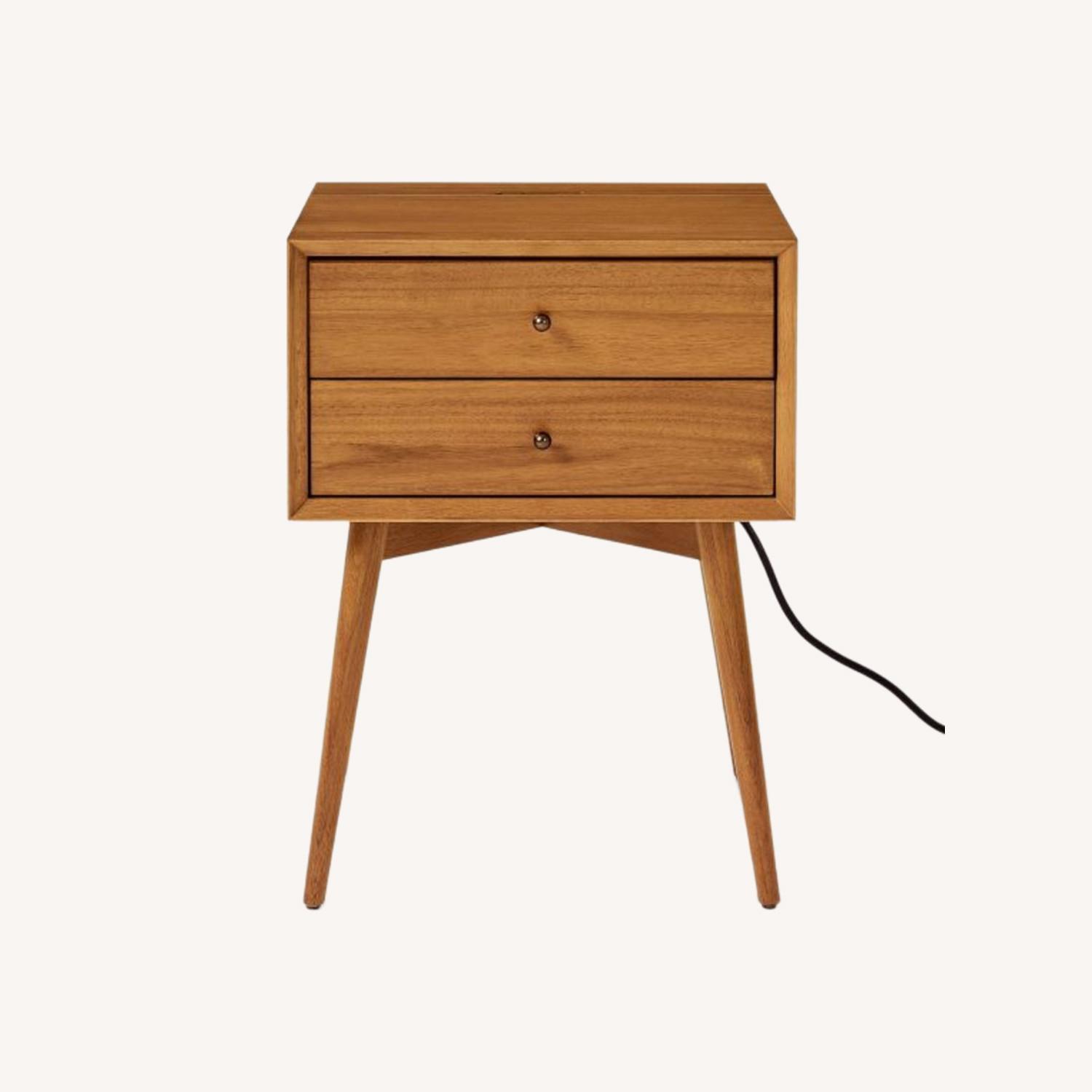 West Elm Charging Mid-Century Nightstands (18") - image-0