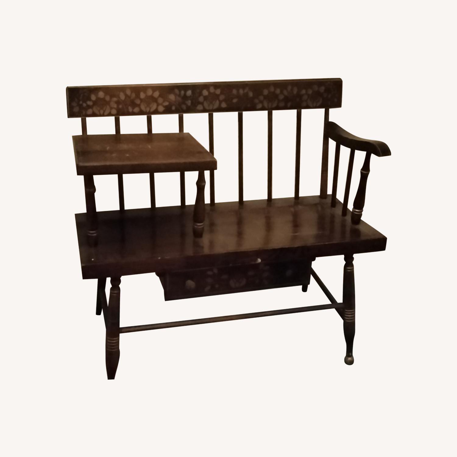 Vintage Hall Bench - image-0