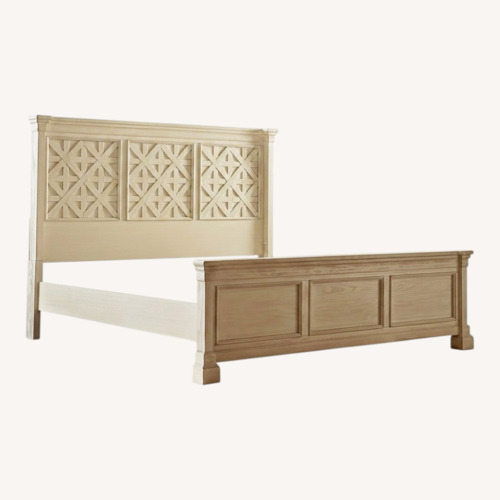 Used Farmhouse Chic Style King Bed for sale on AptDeco