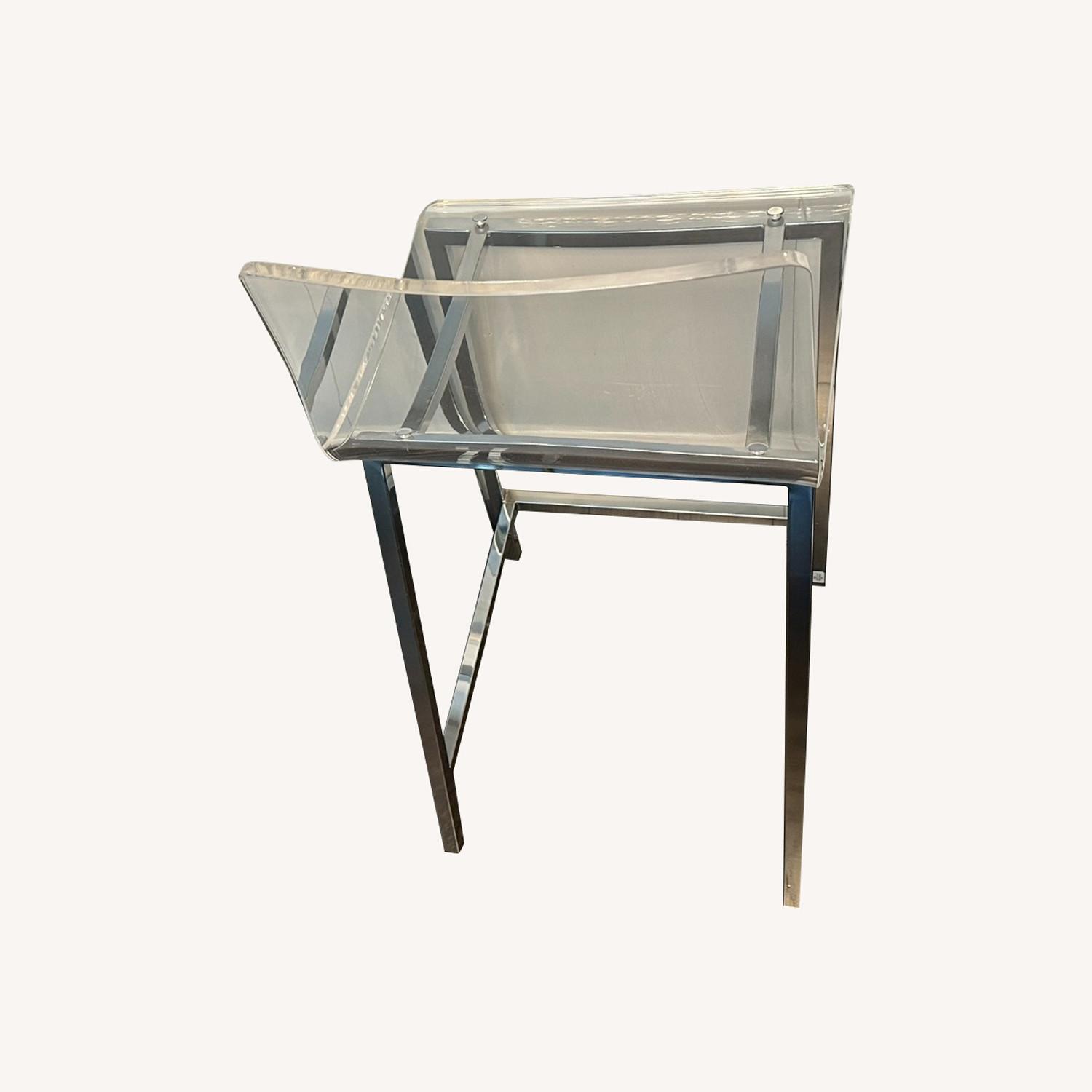 CB2 Acrylic Counter Stools Set - image-0