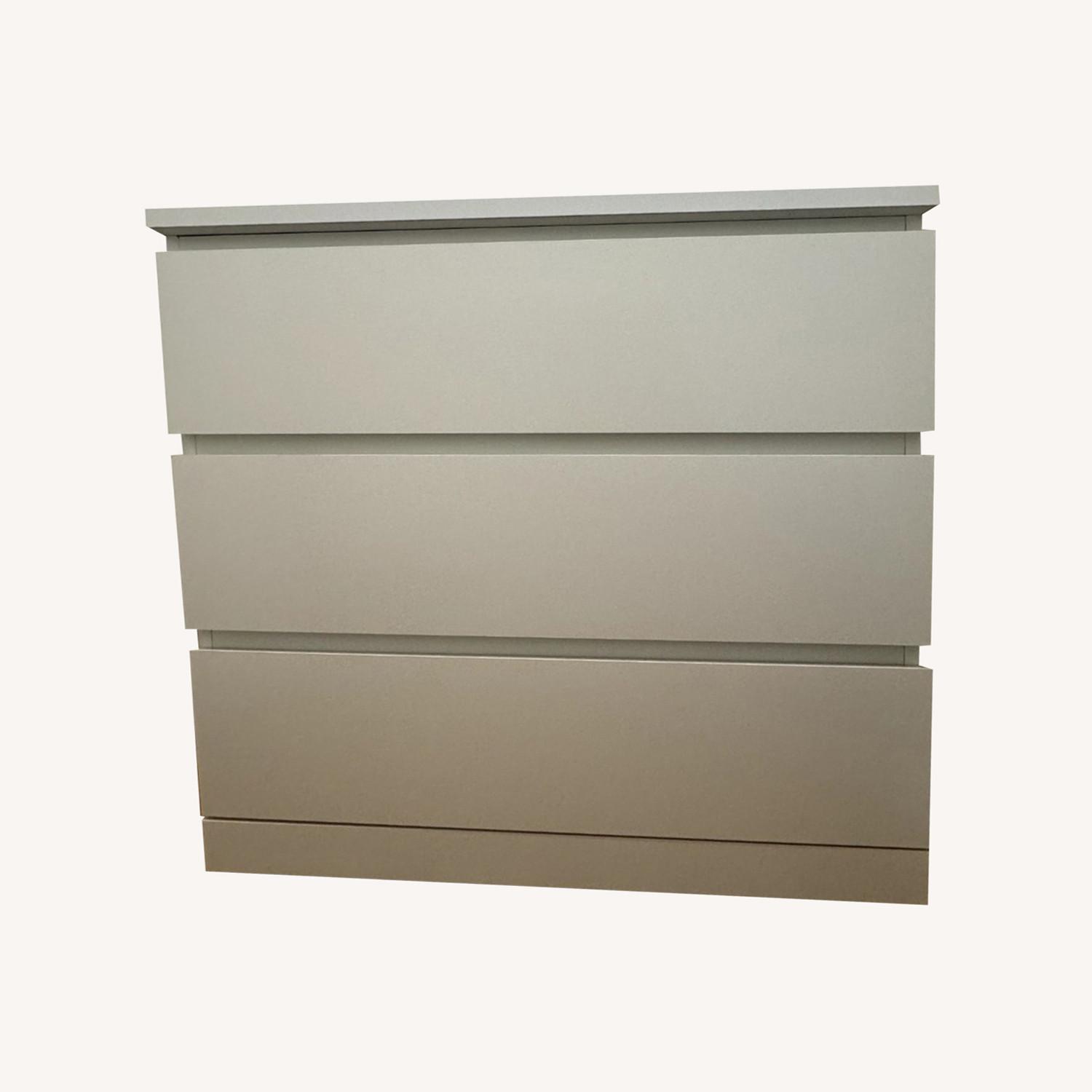 IKEA MALM 3 Drawer Dresser White - image-0