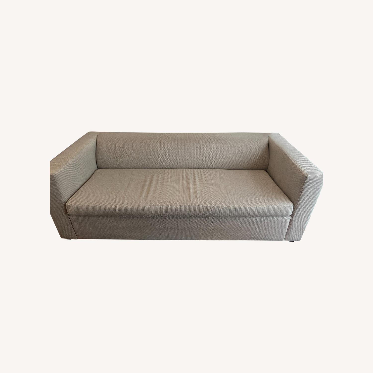 Blu Dot Mono 81" Sleeper Sofa in Beige/Light Brown - image-0