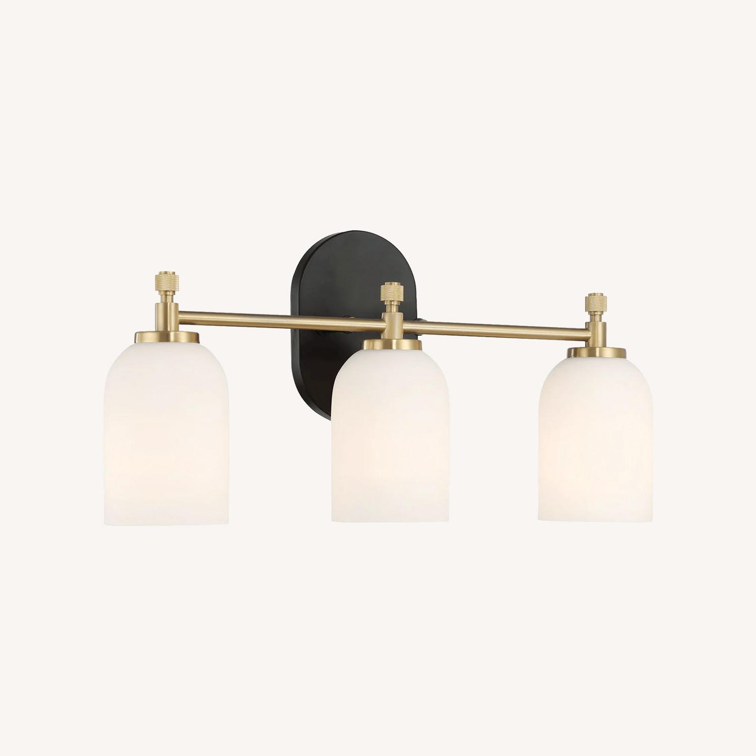 Meadows Three Lights Vanity Brushed Gold - image-0