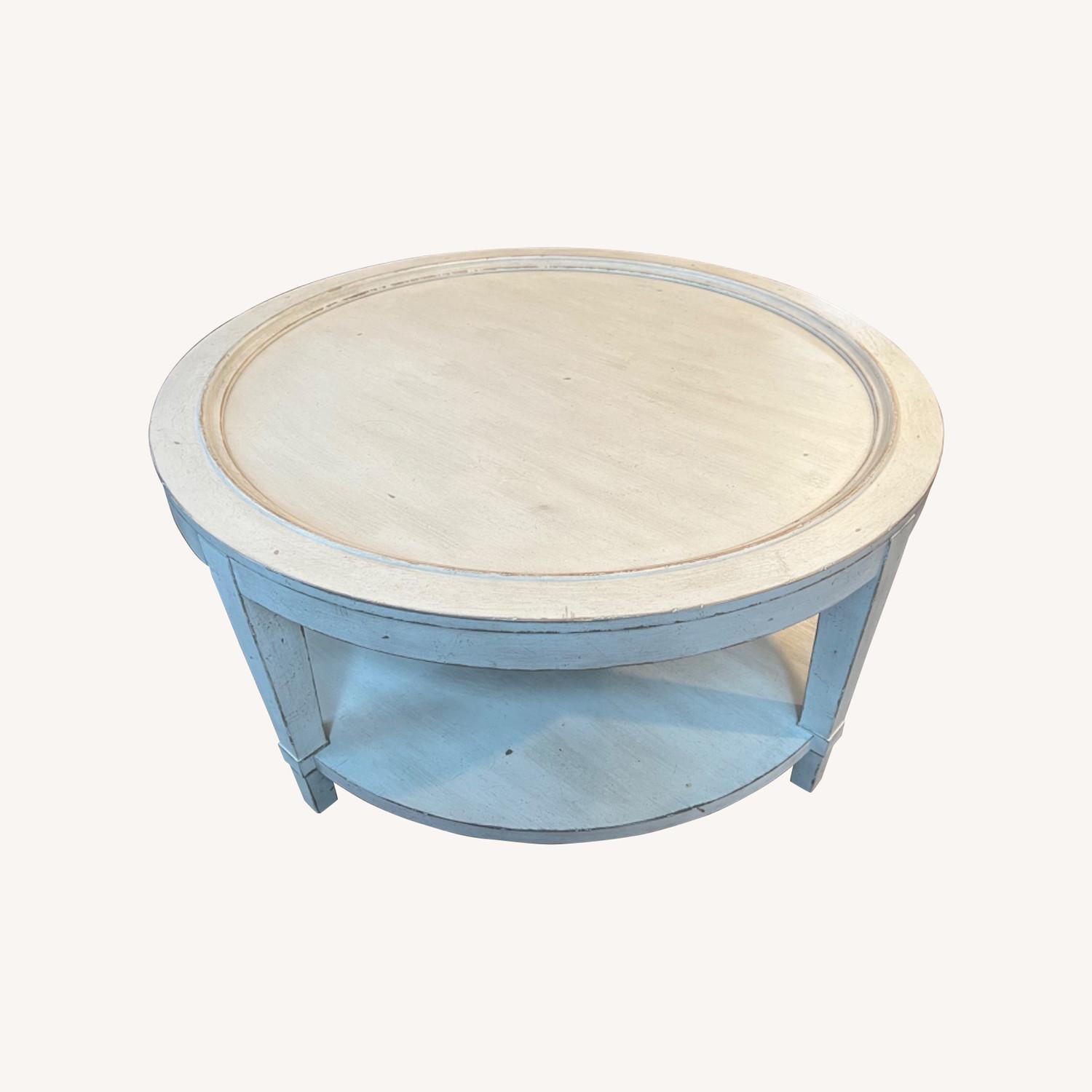 Bassett Round Coffee Table - AptDeco