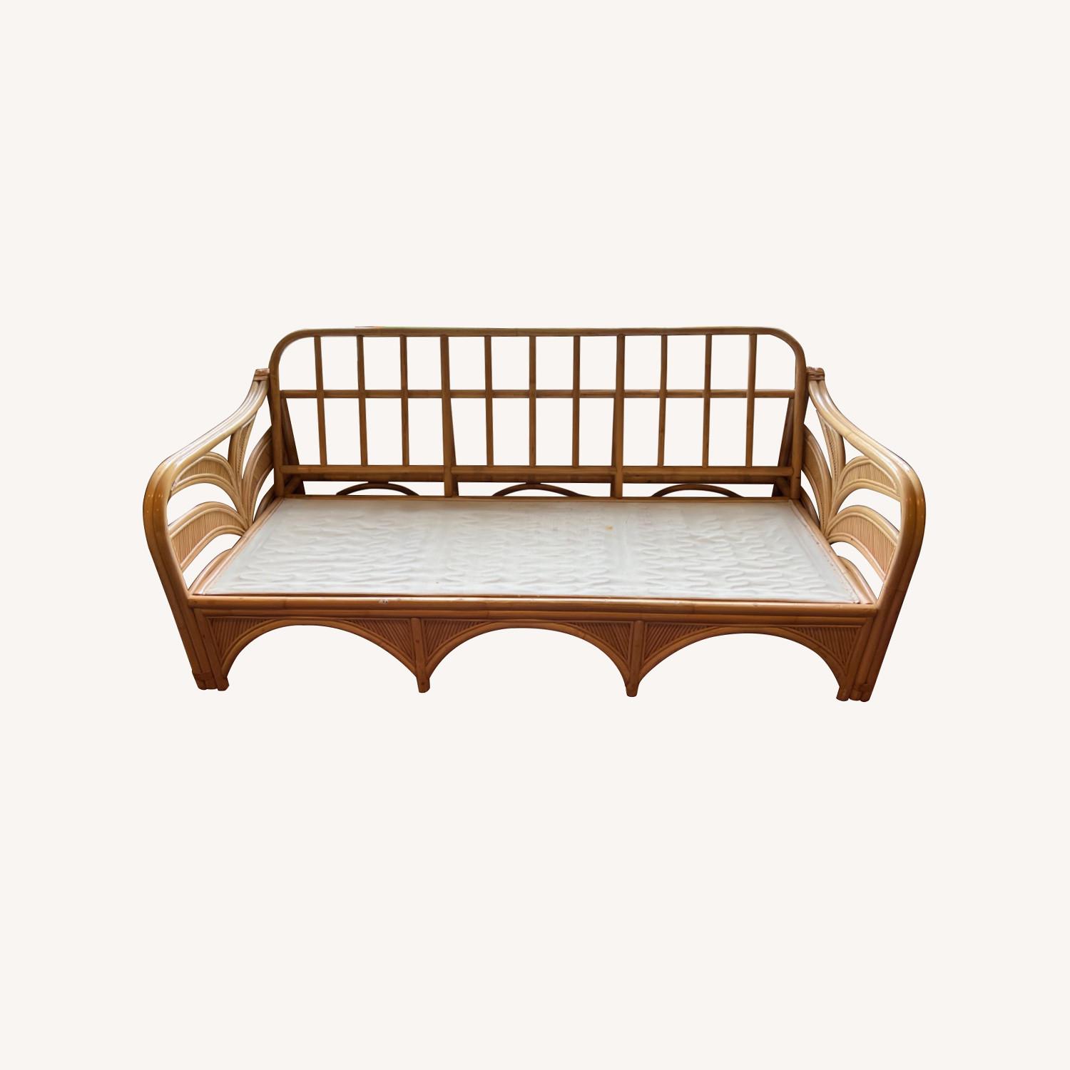 Vintage Rattan Sofa - image-0
