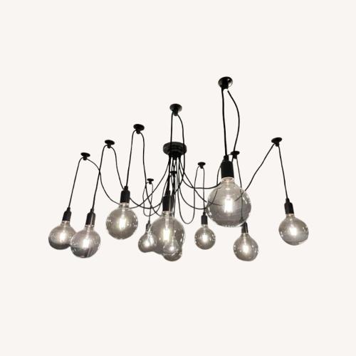 Used Industrial Edison Bulb Chandelier for sale on AptDeco