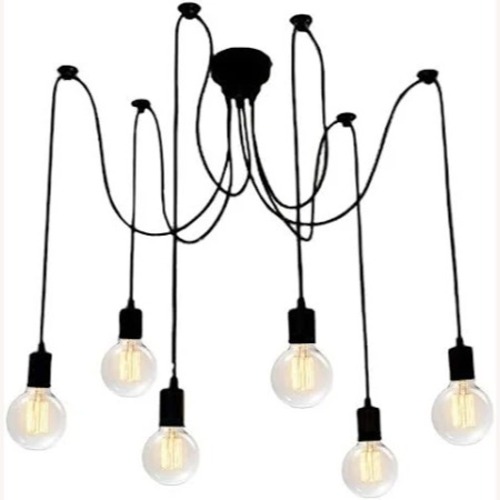 Used Industrial Edison Bulb Chandelier for sale on AptDeco
