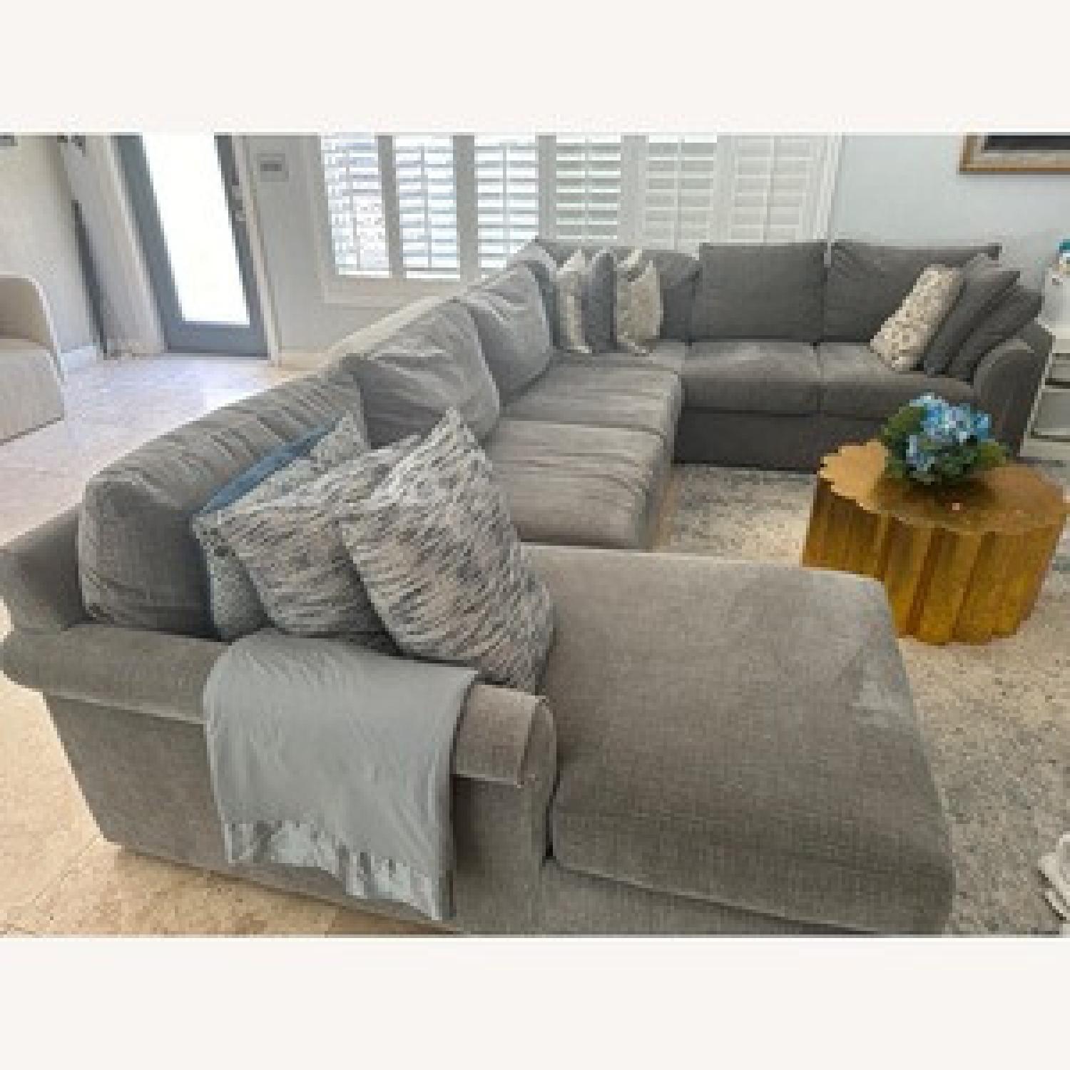 Macy's Furniture Fabric Sectional - image-2