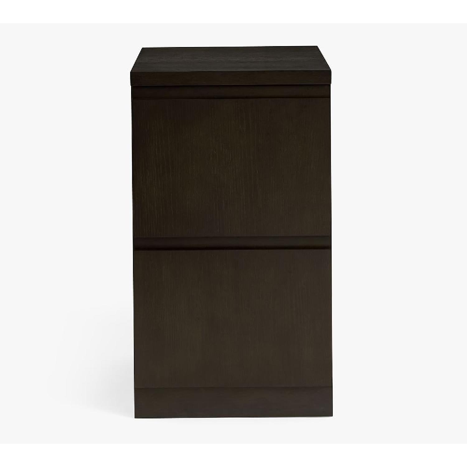Pottery Barn Pacific Single File Cabinet Warm Black - image-2