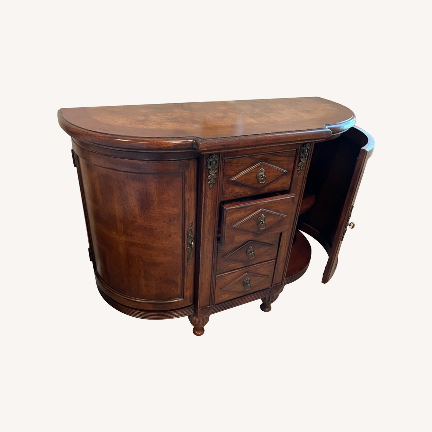 Two Door Four Drawer Console Table - image-0