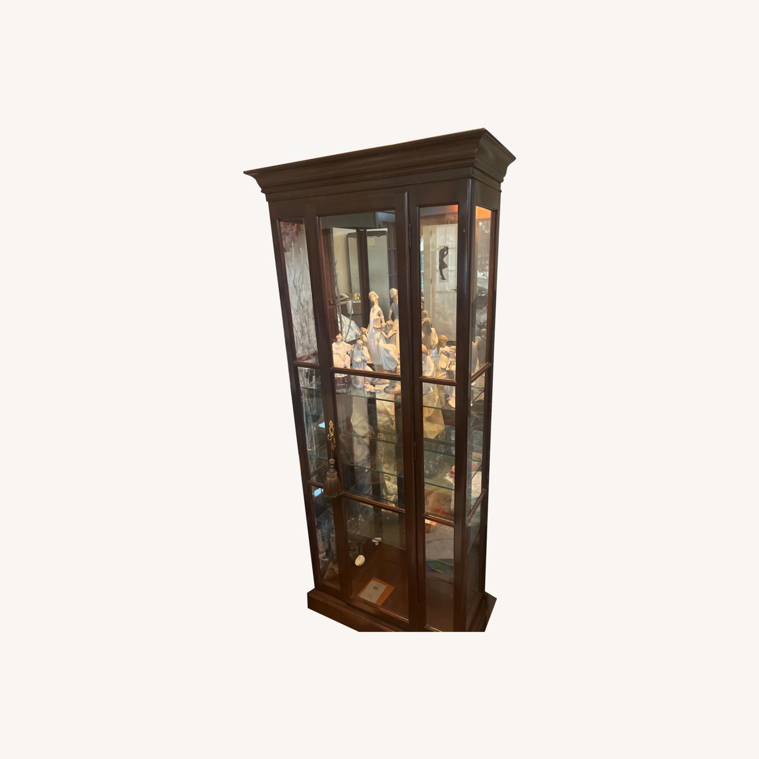 Ethan Allen Curio Cabinet - image-0