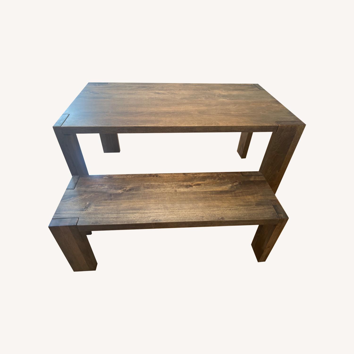 CB2 Blox Table and Bench Set - image-0