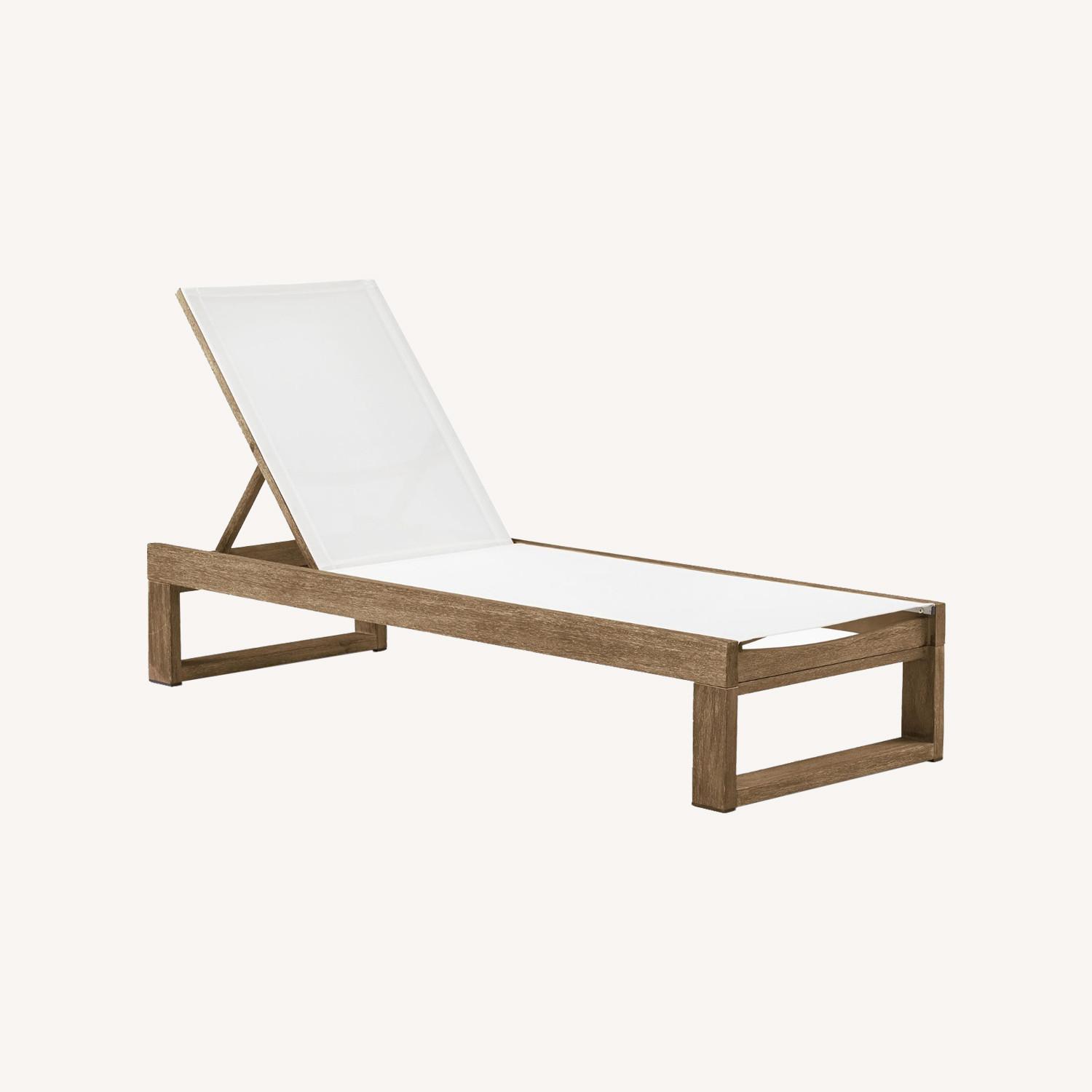 West Elm Portside Outdoor Textilene Chaise Lounge - Thumbnail 3