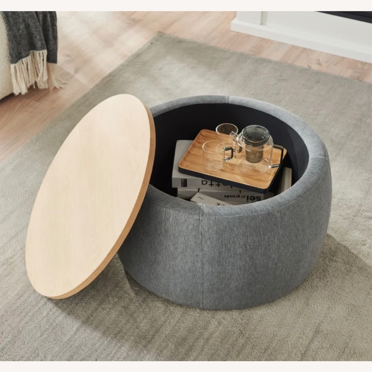 25.5 Storage Ottoman - image-0