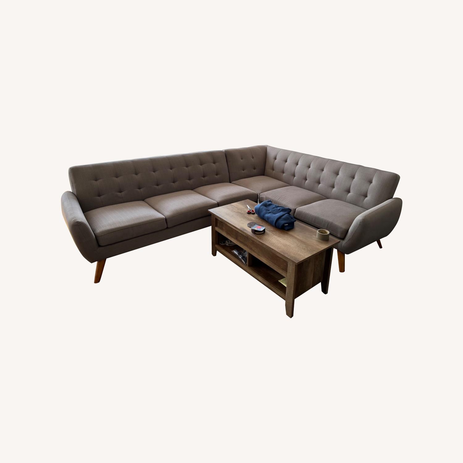 Wayfair Grey Sofa - image-0