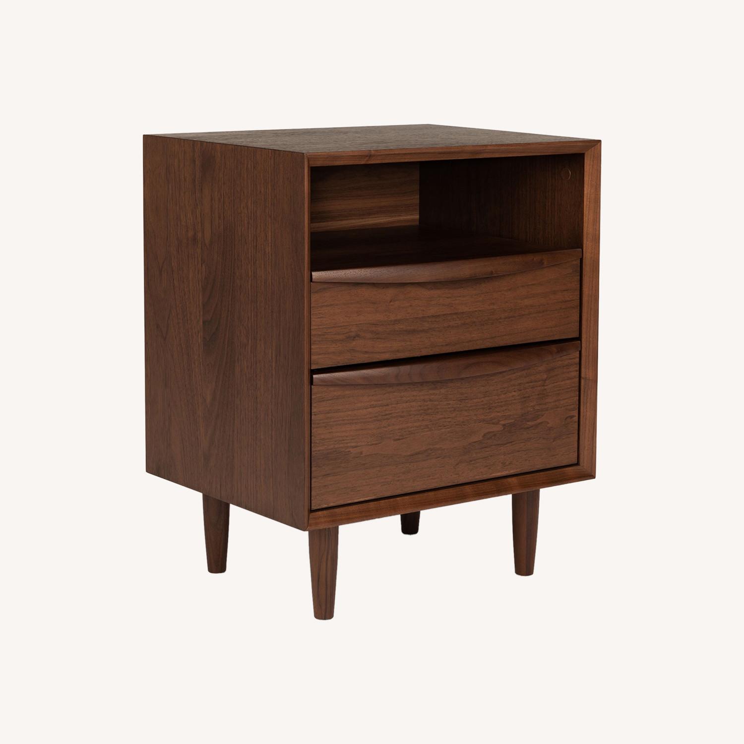Article Lenia Walnut 2-Drawer Nightstand - image-0