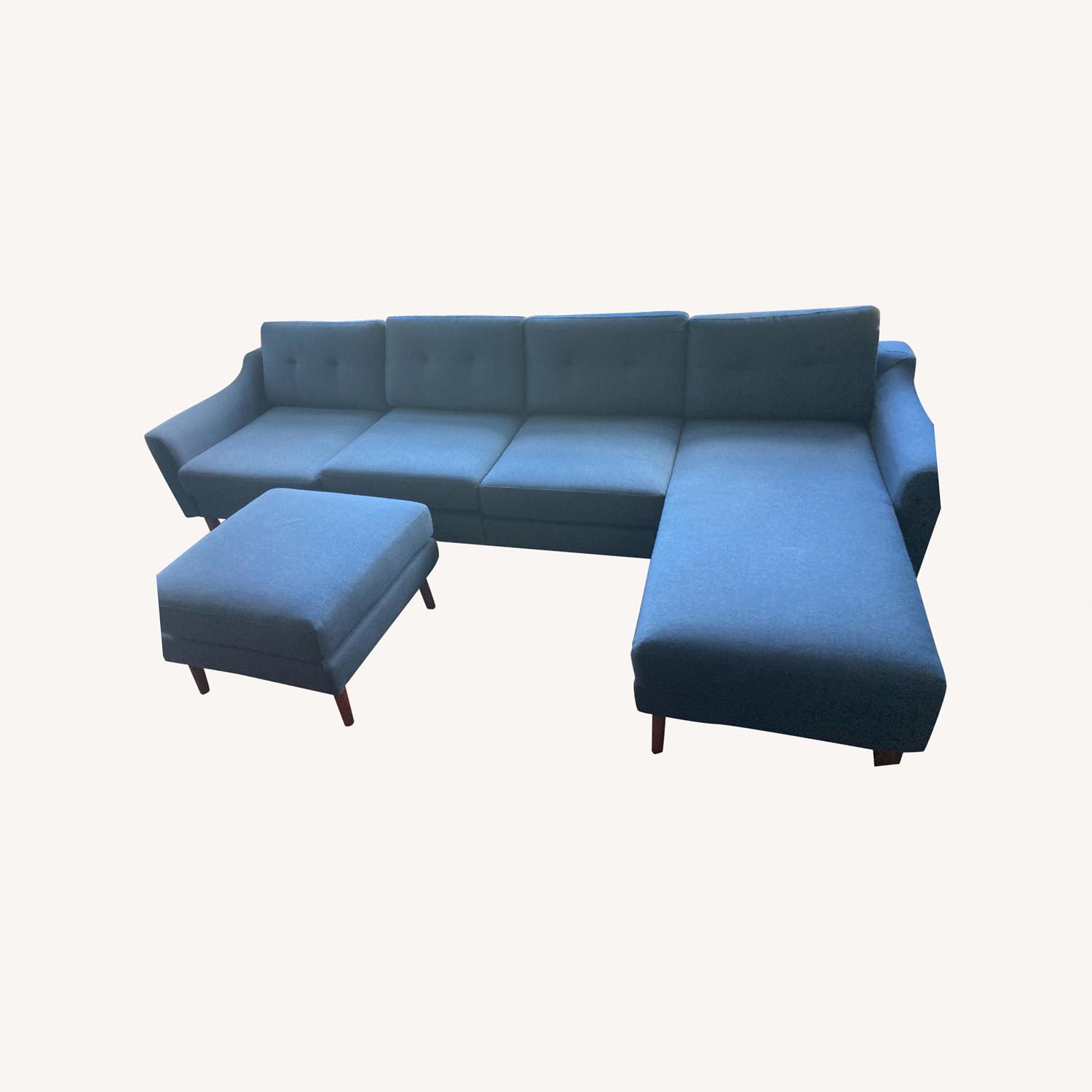 Burrow Modular Sectional W Ottoman & Chaise - image-5