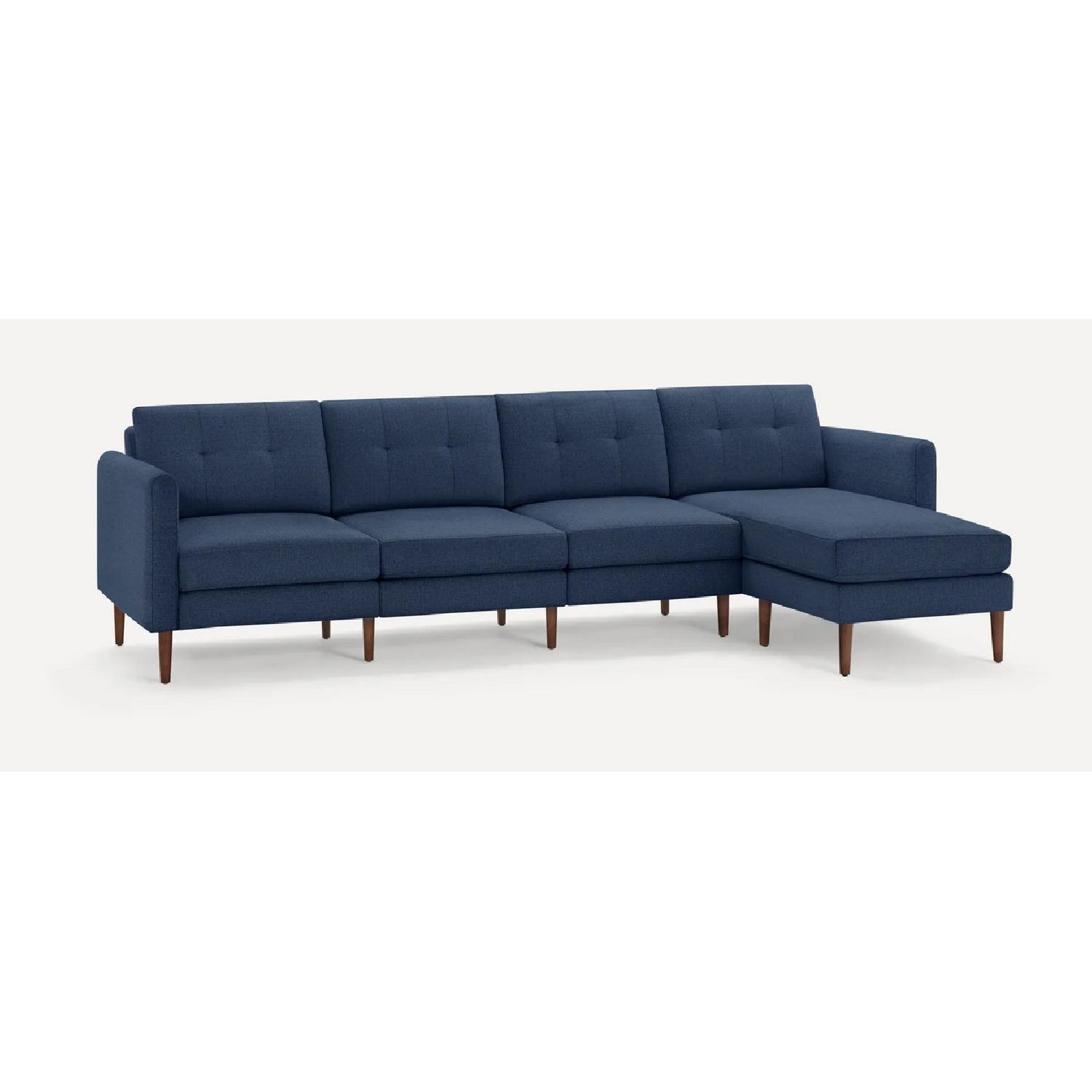 Burrow Modular Sectional W Ottoman & Chaise - image-6