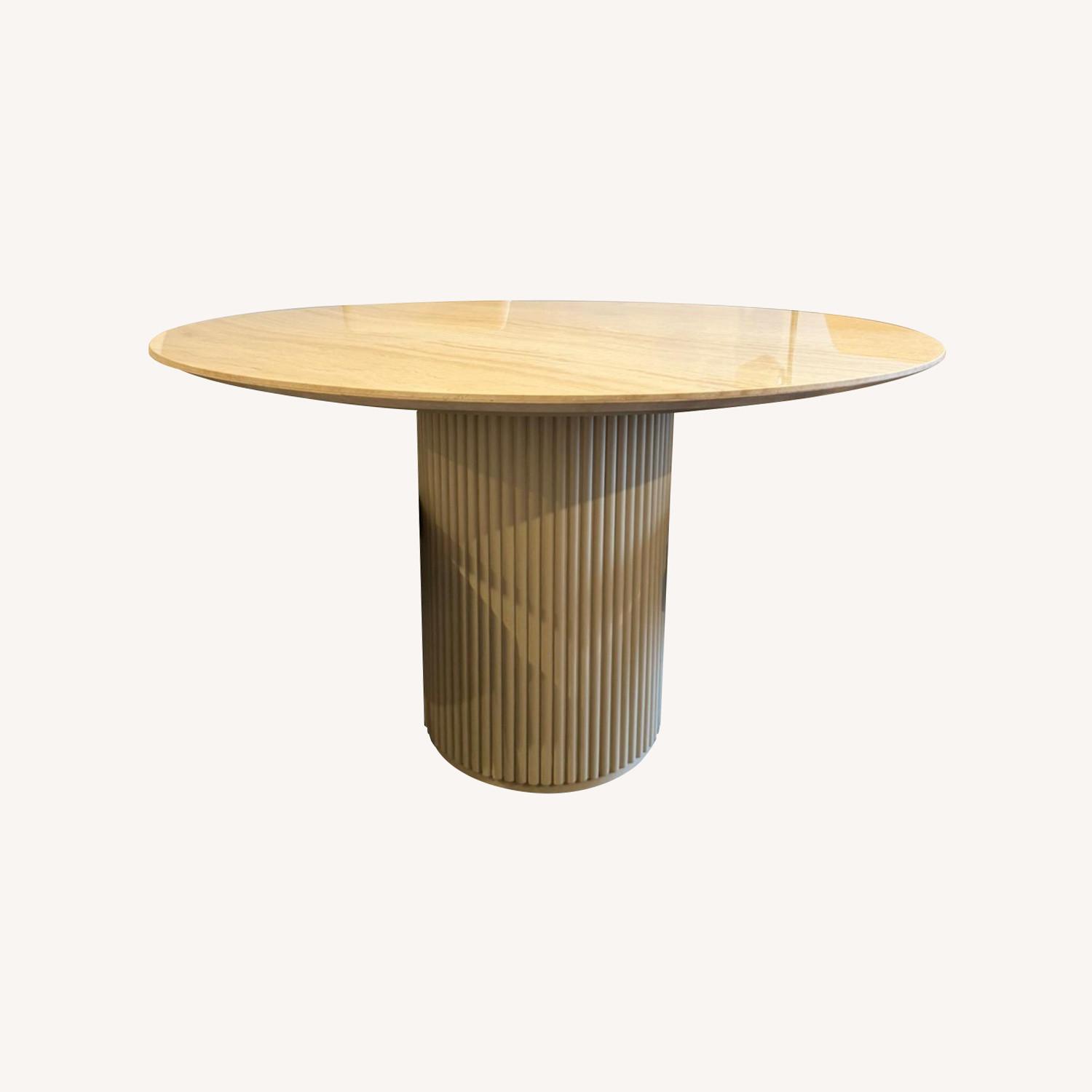 Rove Concepts Round Travertine Dining Table - image-4