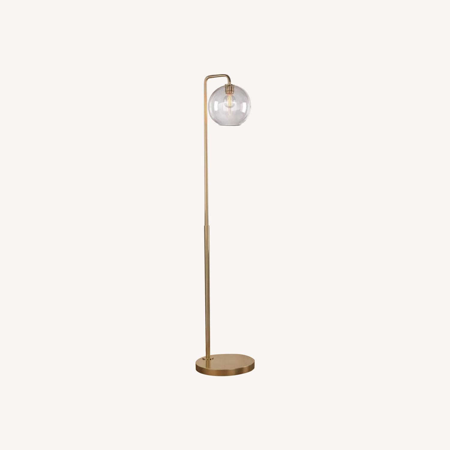 West Elm Sculptural Globe Floor Lamp - AptDeco