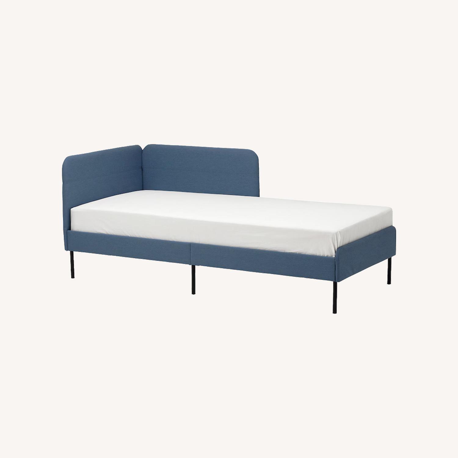 IKEA BLKULLEN Upholster Bed Frame with Headboard - image-0