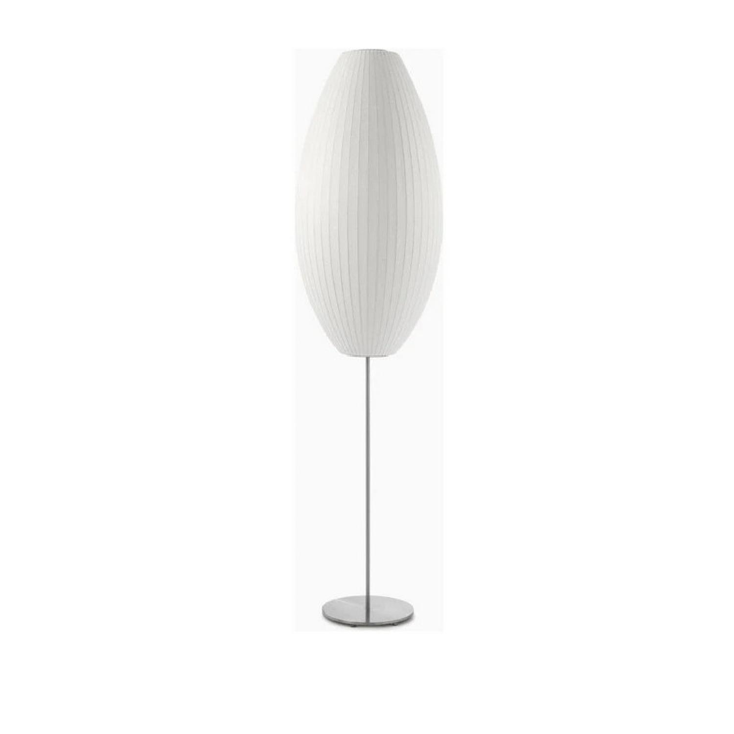George Nelson Cigar Bubble Floor Lamp on Lotus Stand - image-5